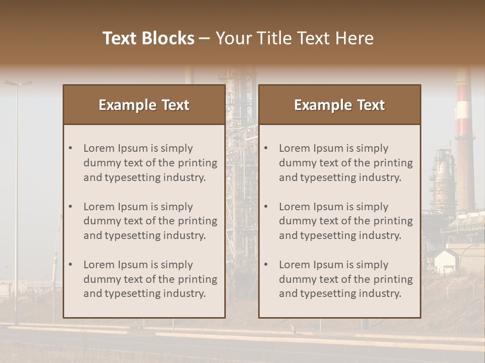 Poison Machinery Power PowerPoint Template