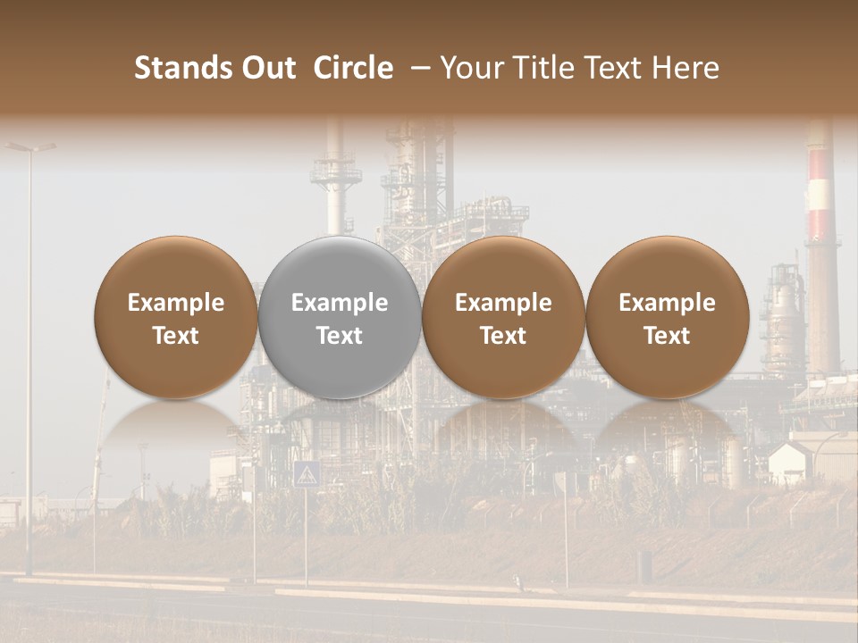 Poison Machinery Power PowerPoint Template