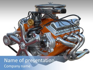 V8 Engine PowerPoint Template