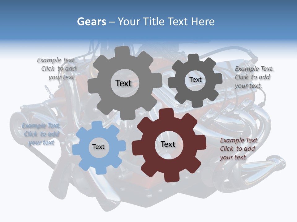 V8 Engine PowerPoint Template