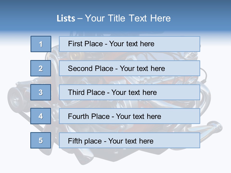 V8 Engine PowerPoint Template