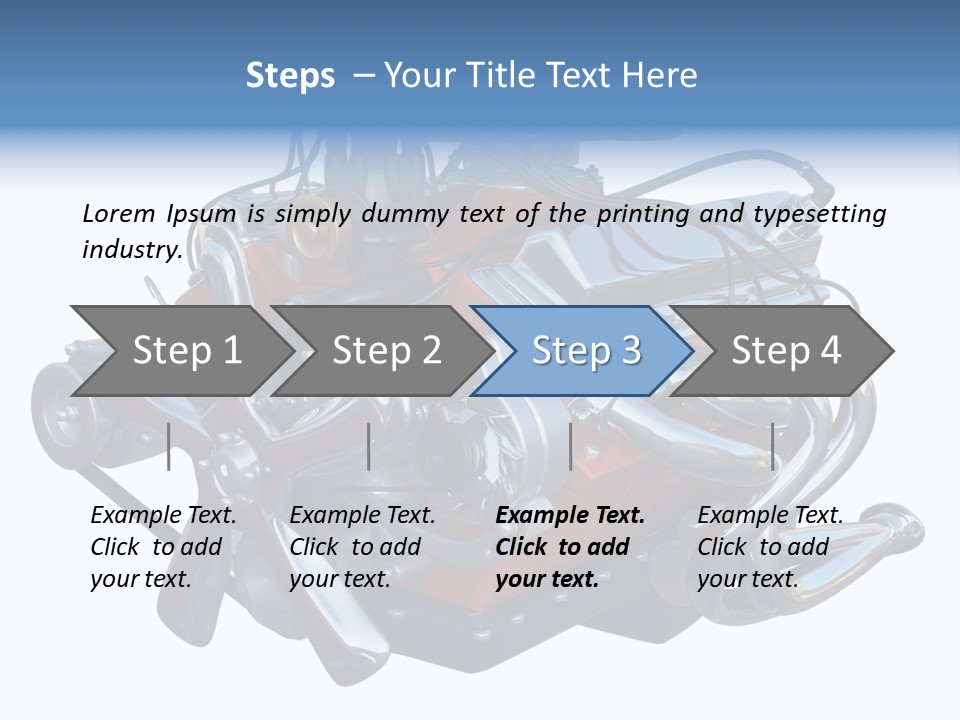 V8 Engine PowerPoint Template