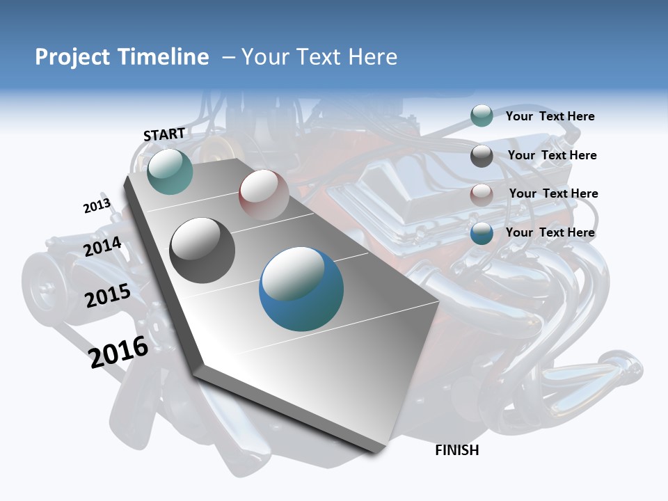 V8 Engine PowerPoint Template