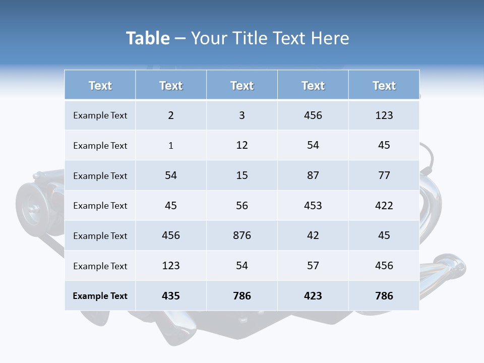 V8 Engine PowerPoint Template