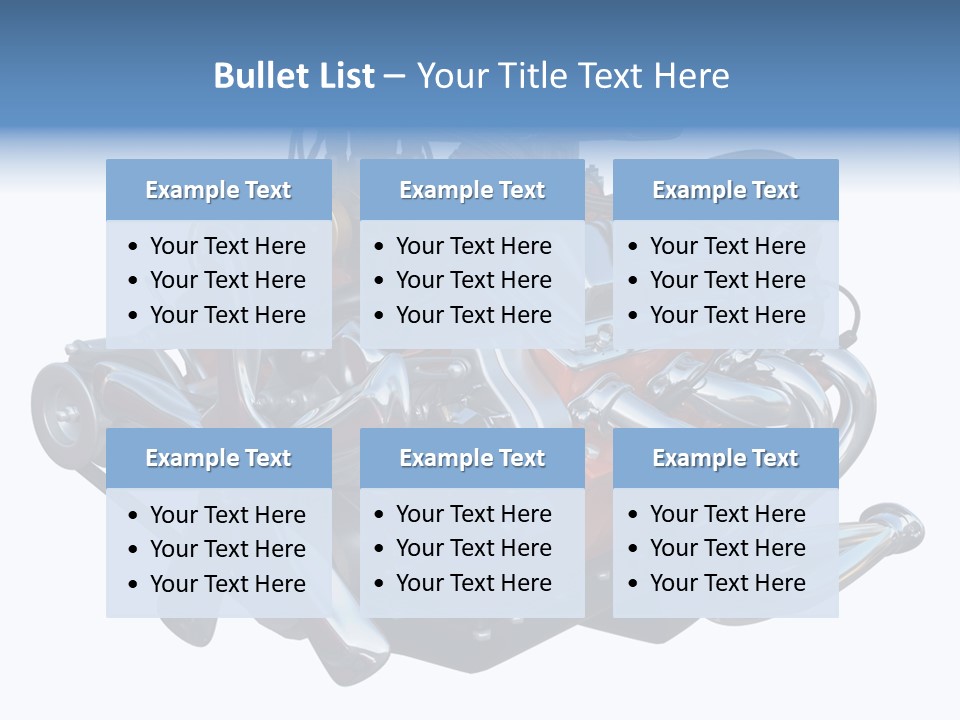 V8 Engine PowerPoint Template