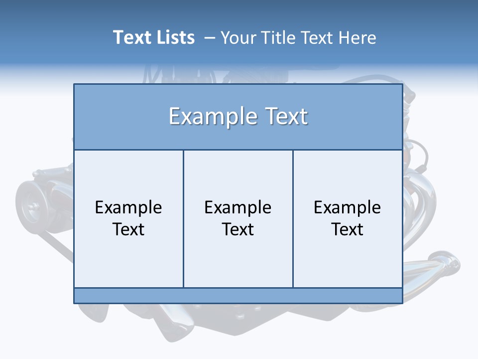 V8 Engine PowerPoint Template