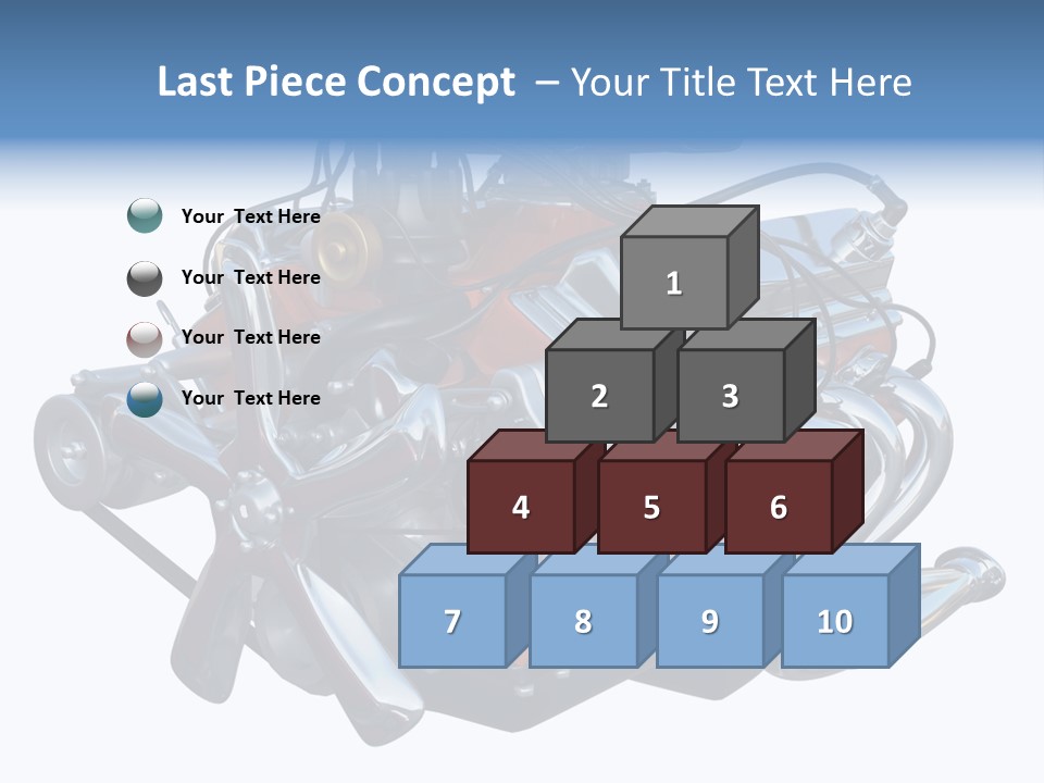 V8 Engine PowerPoint Template