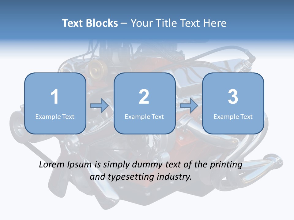 V8 Engine PowerPoint Template