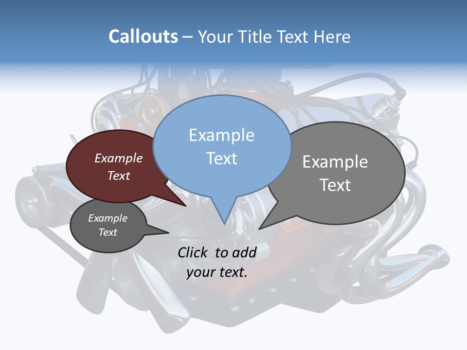 V8 Engine PowerPoint Template