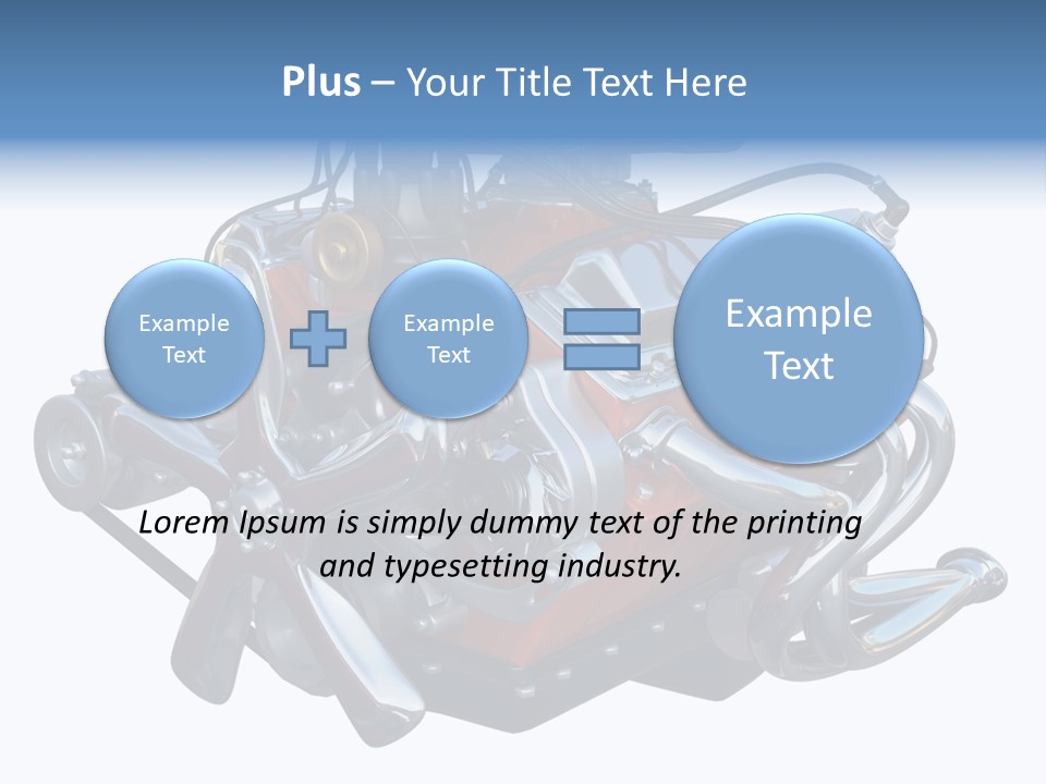 V8 Engine PowerPoint Template