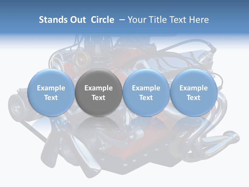 V8 Engine PowerPoint Template