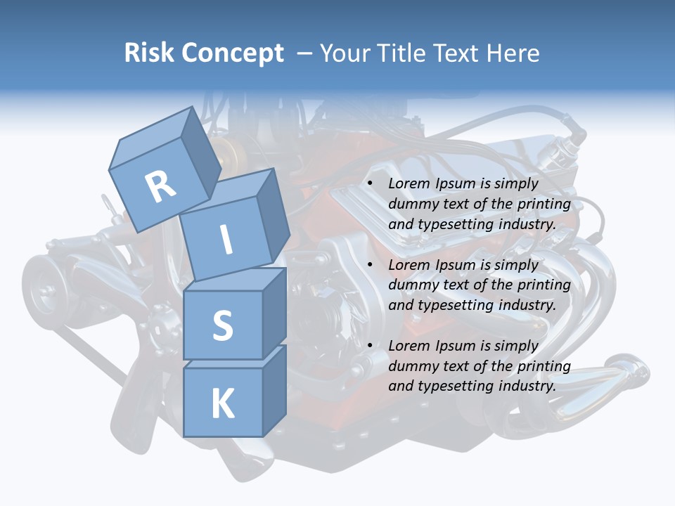 V8 Engine PowerPoint Template