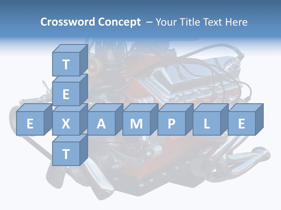 V8 Engine PowerPoint Template