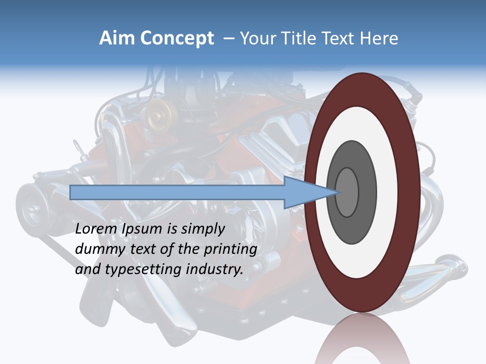V8 Engine PowerPoint Template