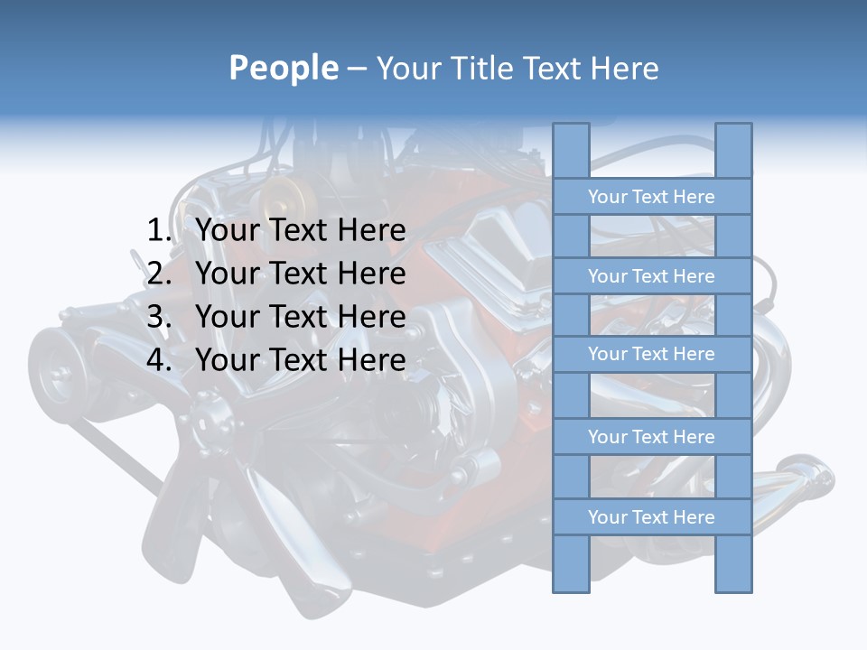V8 Engine PowerPoint Template