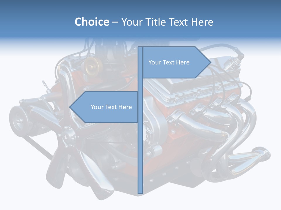 V8 Engine PowerPoint Template
