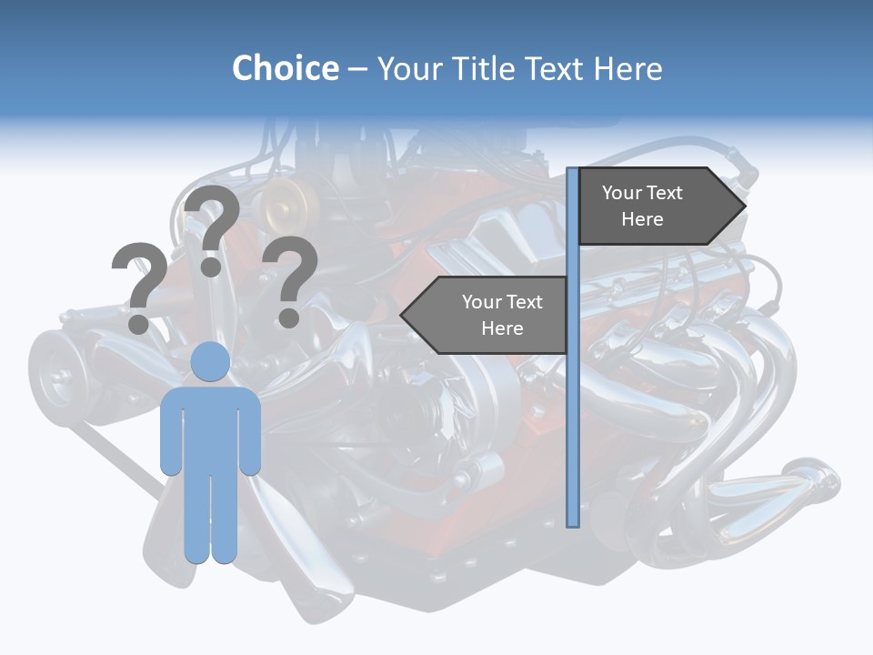 V8 Engine PowerPoint Template