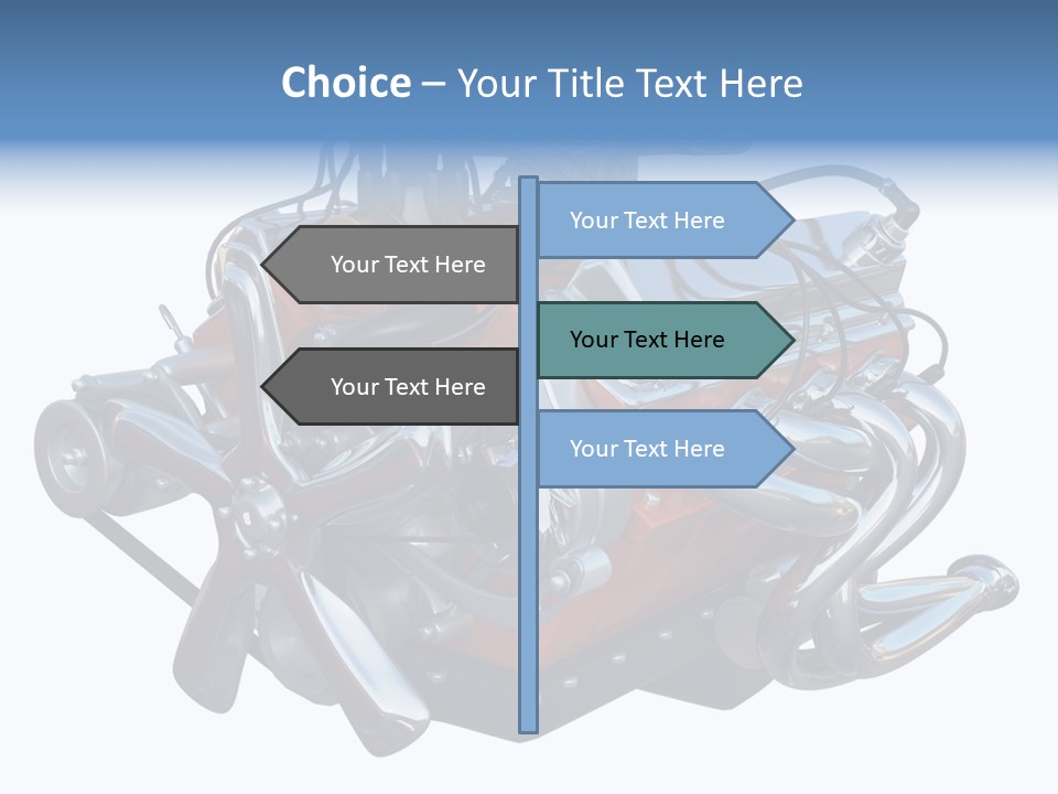 V8 Engine PowerPoint Template