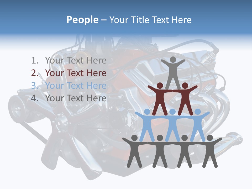 V8 Engine PowerPoint Template