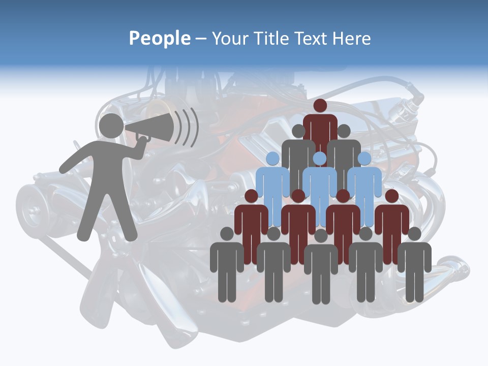 V8 Engine PowerPoint Template