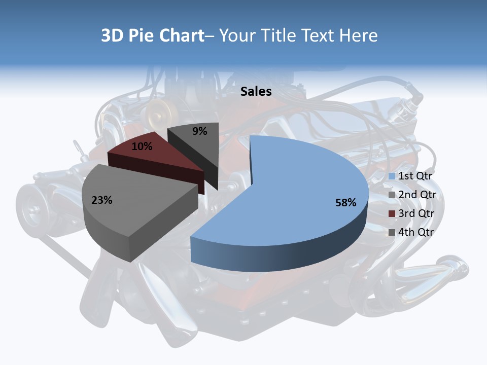 V8 Engine PowerPoint Template