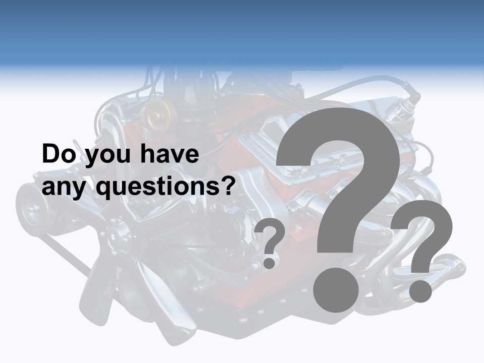 V8 Engine PowerPoint Template