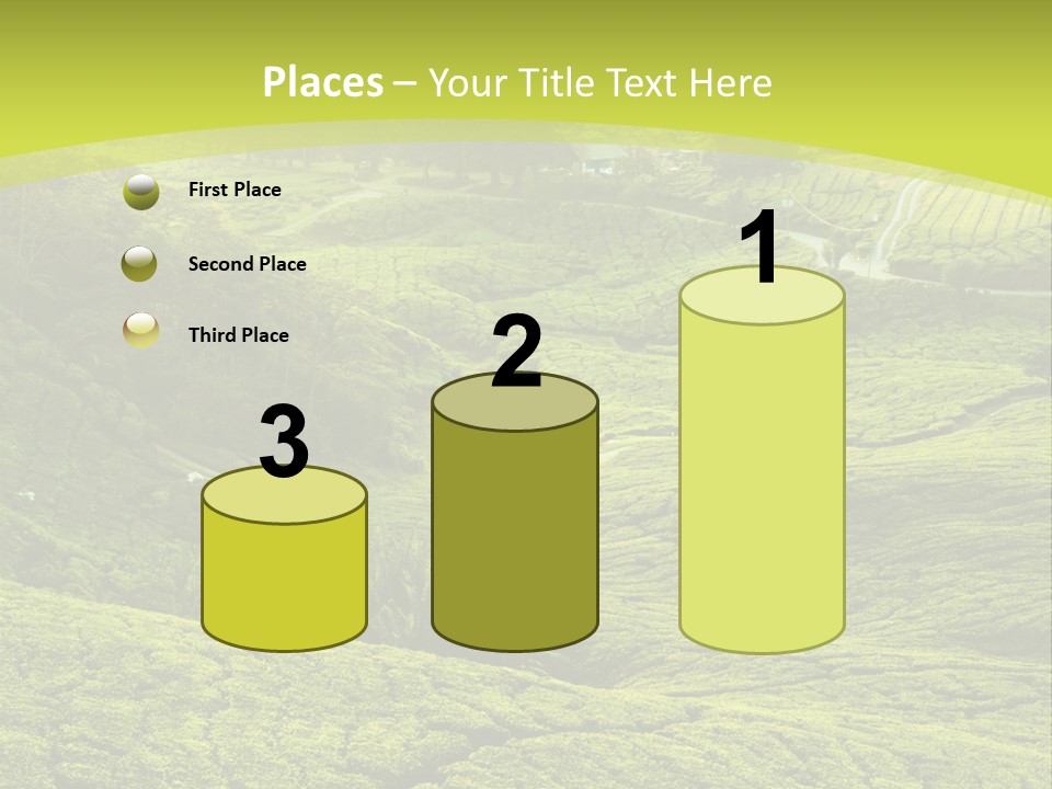 Terrace Green Scenery PowerPoint Template