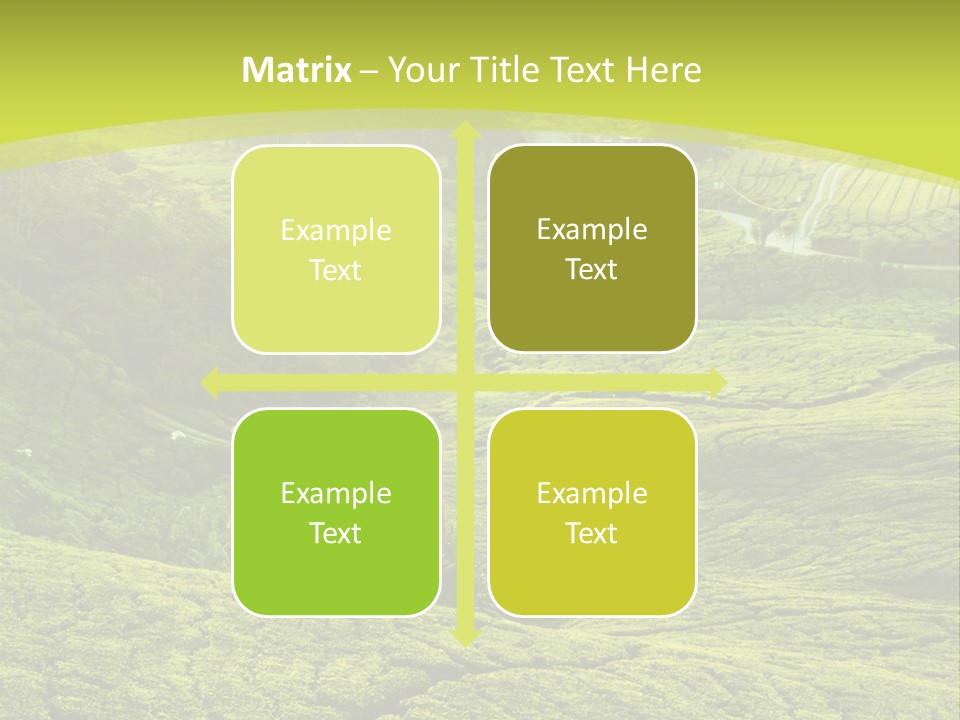 Terrace Green Scenery PowerPoint Template