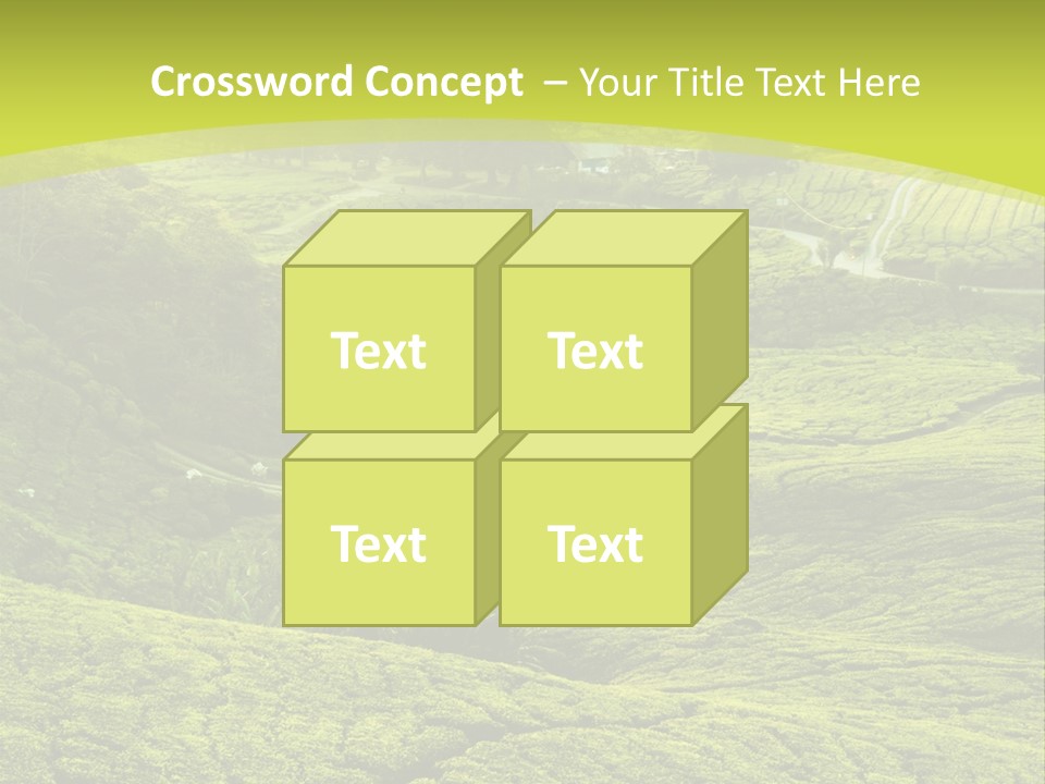 Terrace Green Scenery PowerPoint Template
