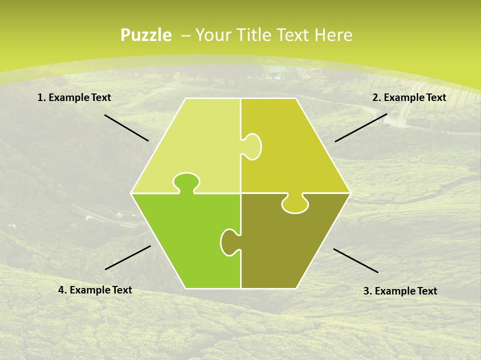 Terrace Green Scenery PowerPoint Template