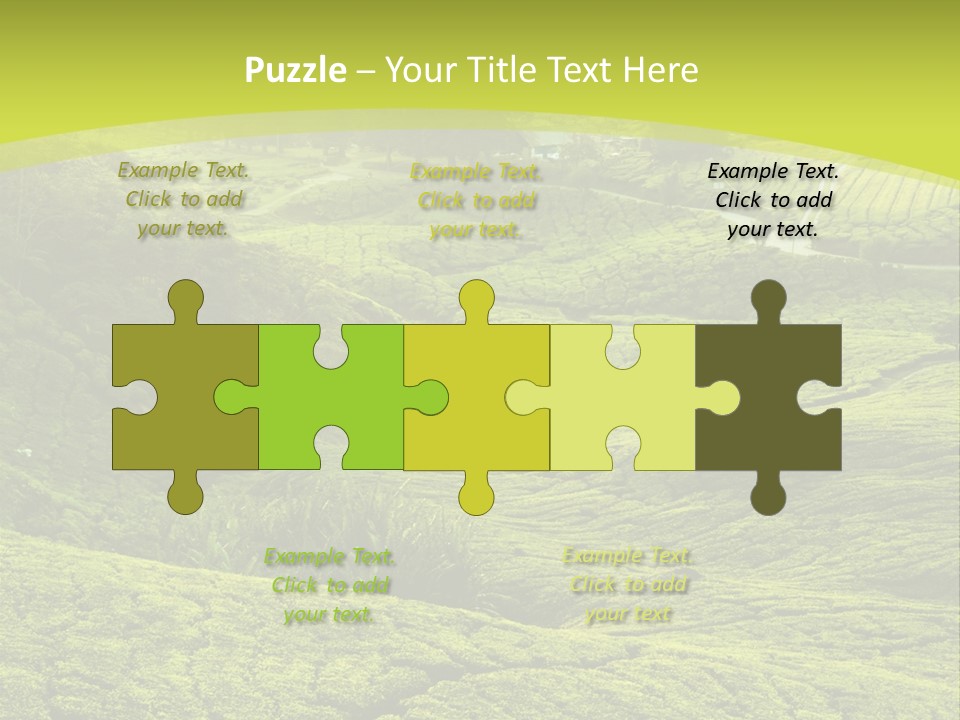 Terrace Green Scenery PowerPoint Template