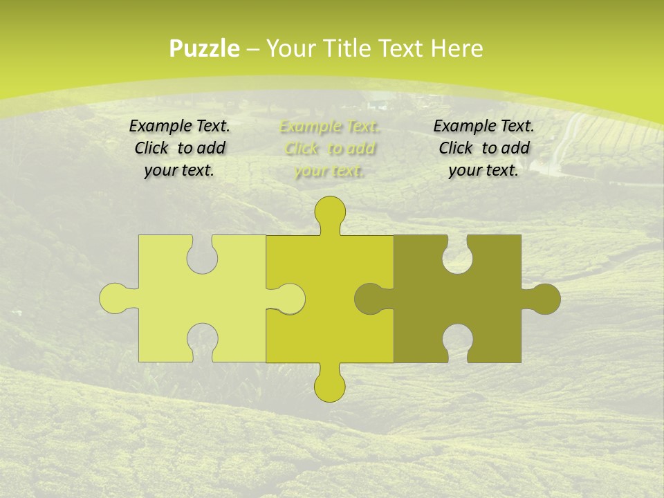 Terrace Green Scenery PowerPoint Template