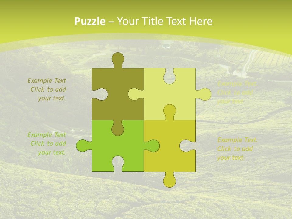 Terrace Green Scenery PowerPoint Template