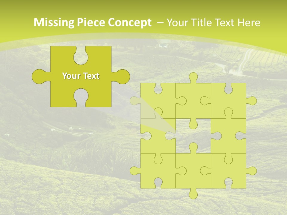 Terrace Green Scenery PowerPoint Template