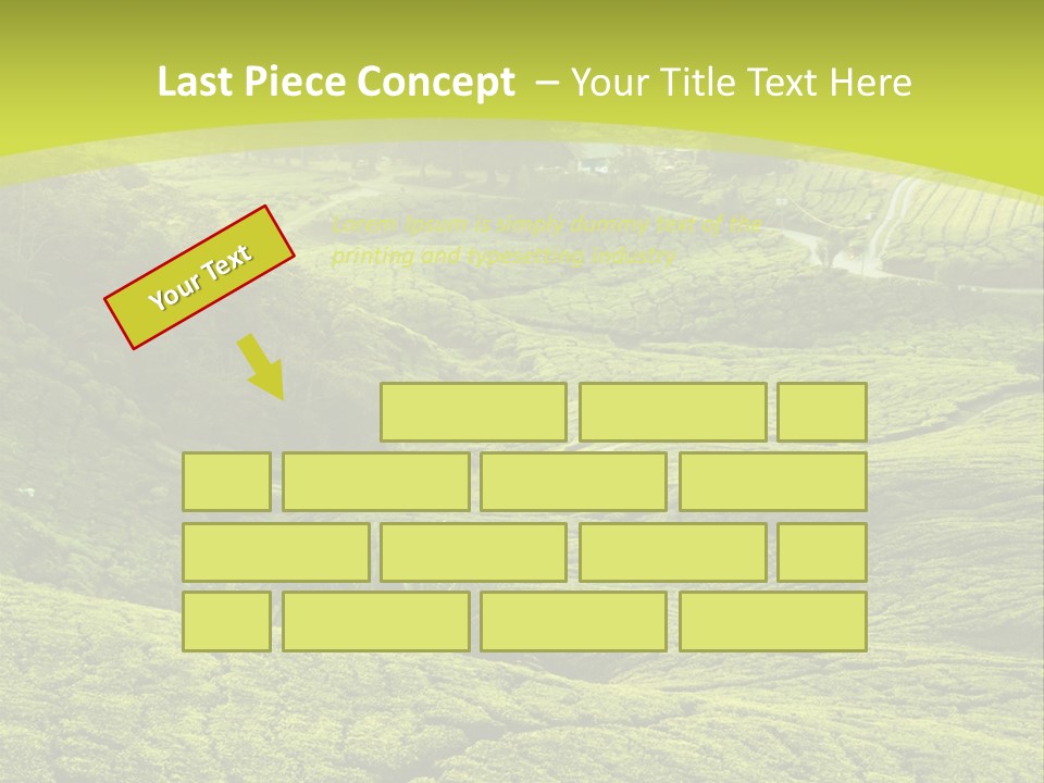 Terrace Green Scenery PowerPoint Template