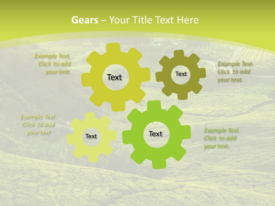 Terrace Green Scenery PowerPoint Template