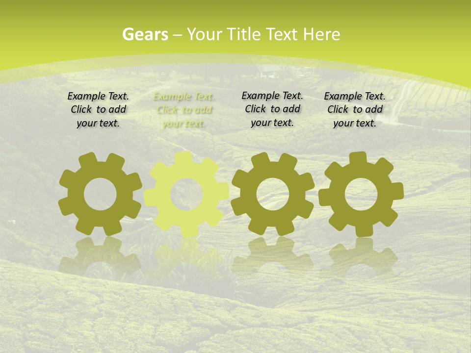 Terrace Green Scenery PowerPoint Template