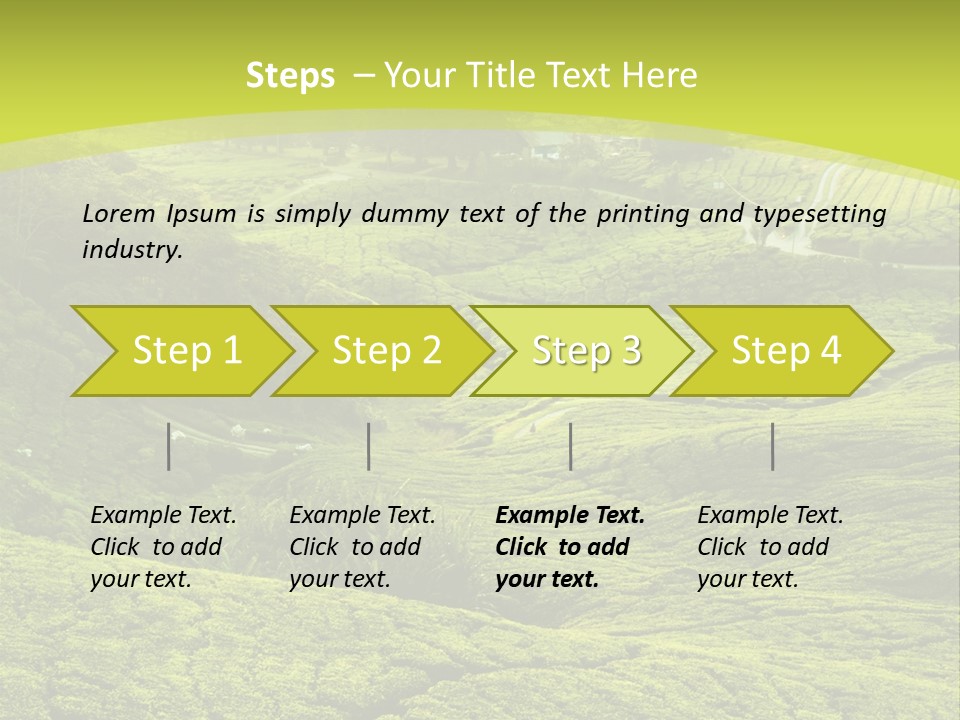 Terrace Green Scenery PowerPoint Template