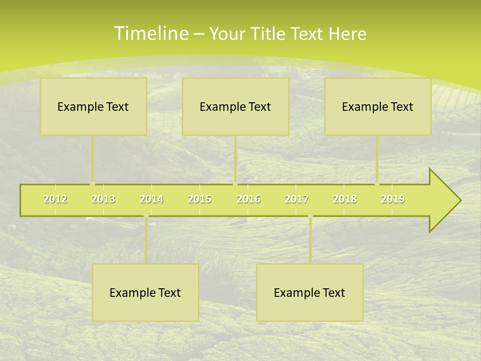 Terrace Green Scenery PowerPoint Template