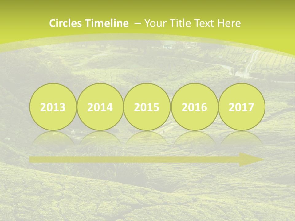 Terrace Green Scenery PowerPoint Template