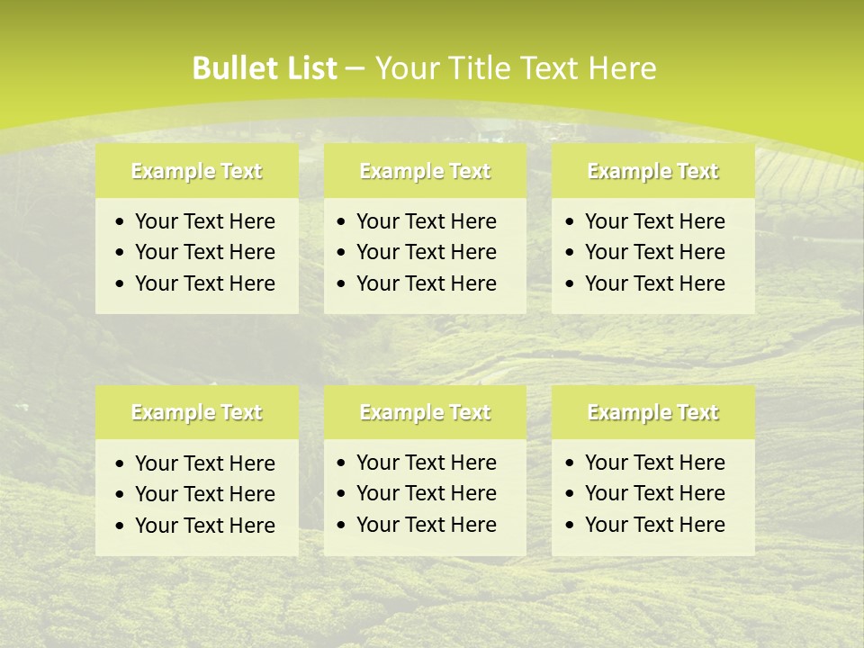 Terrace Green Scenery PowerPoint Template