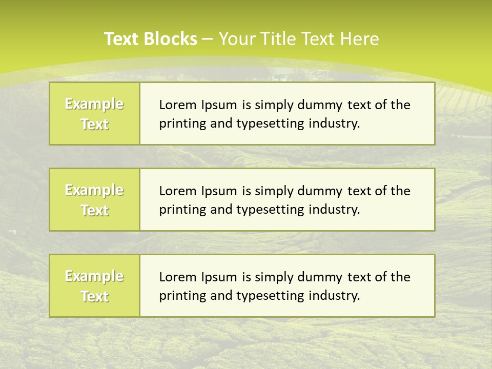 Terrace Green Scenery PowerPoint Template