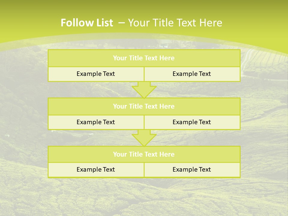 Terrace Green Scenery PowerPoint Template
