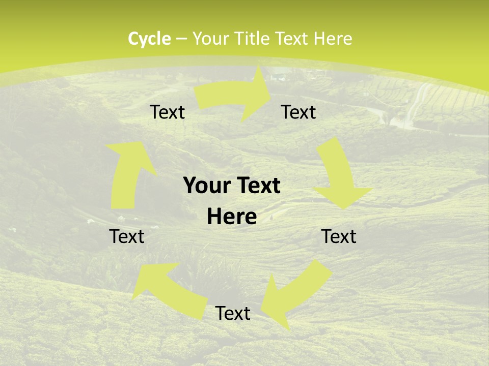 Terrace Green Scenery PowerPoint Template