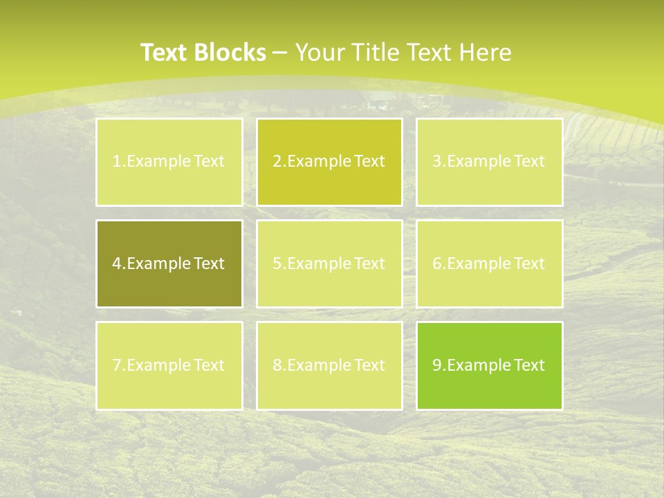 Terrace Green Scenery PowerPoint Template
