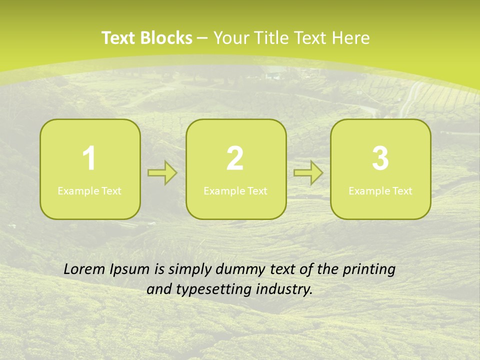 Terrace Green Scenery PowerPoint Template