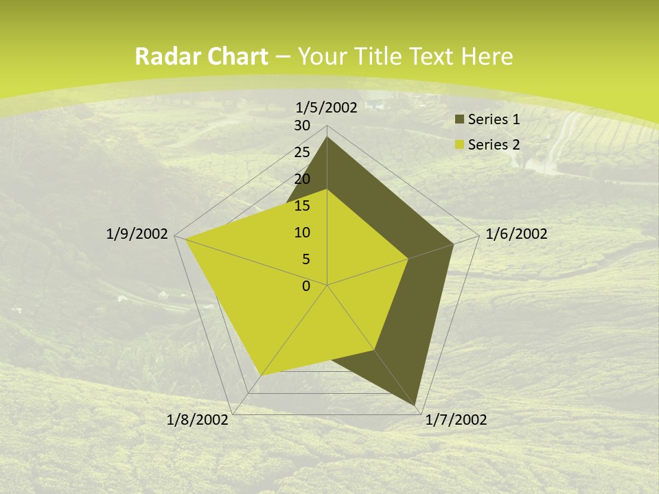 Terrace Green Scenery PowerPoint Template