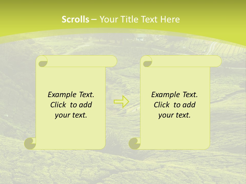 Terrace Green Scenery PowerPoint Template