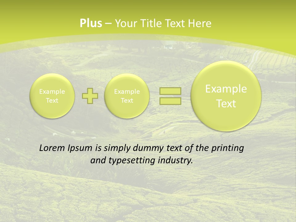 Terrace Green Scenery PowerPoint Template