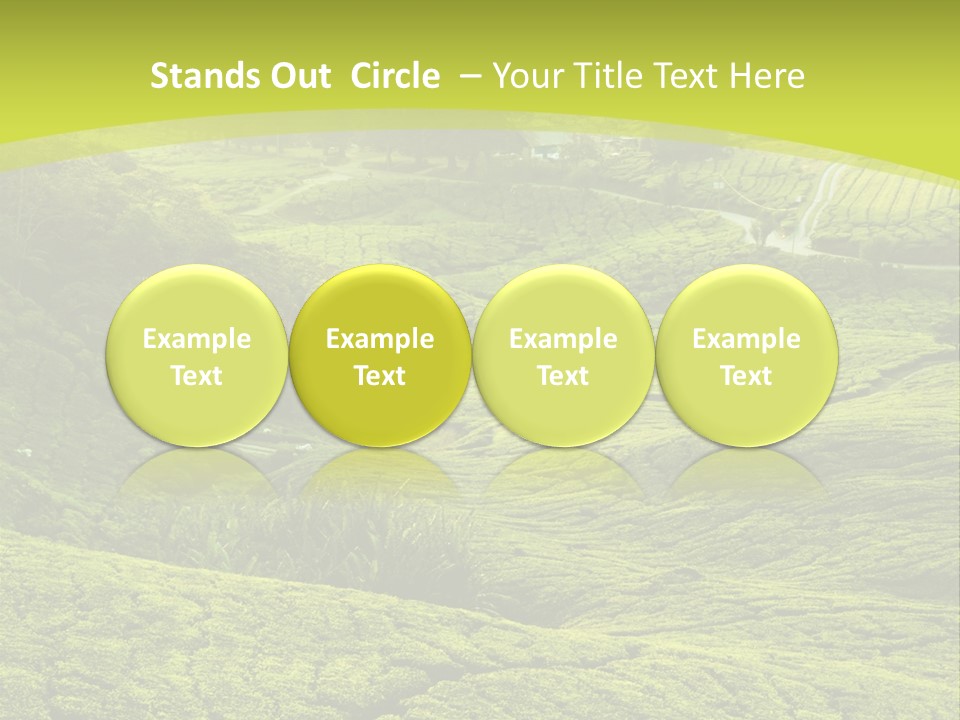 Terrace Green Scenery PowerPoint Template